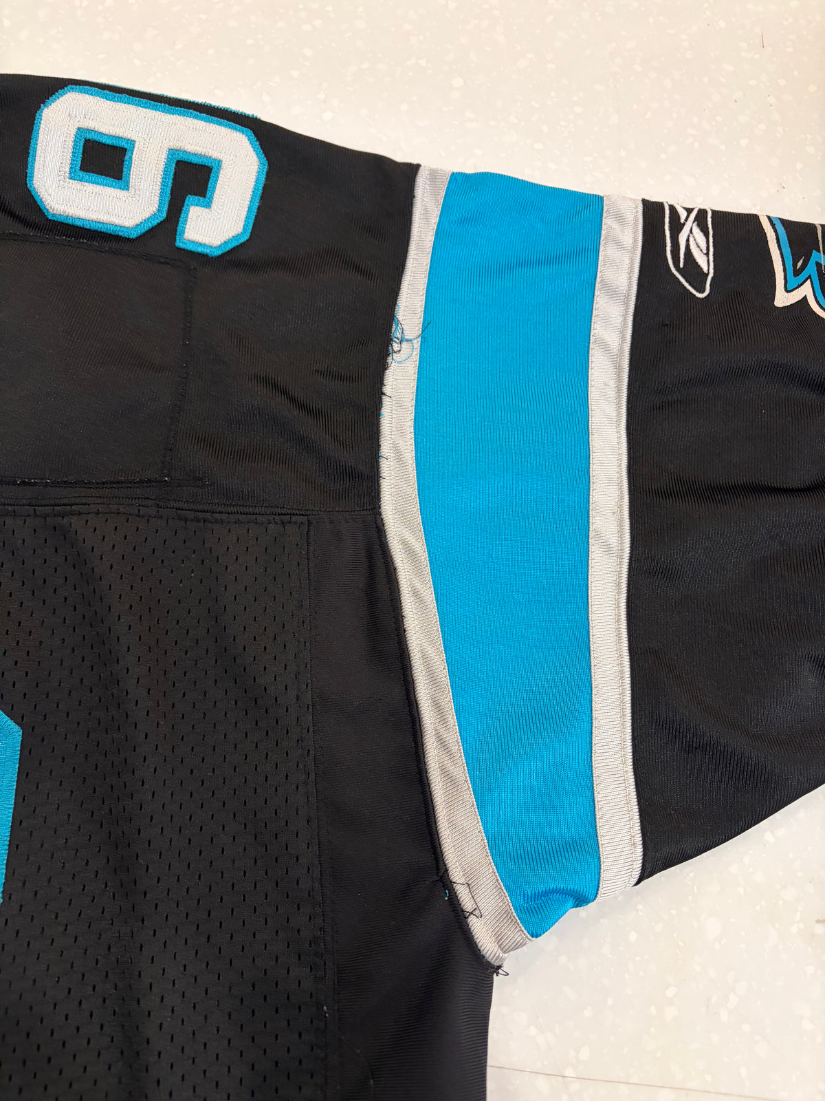 00s Carolina Panthers Julius Peppers Stitched Home Jersey (XXL)