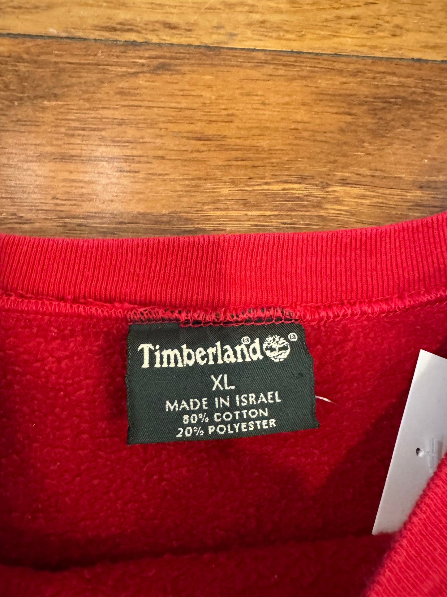 00s Timberland Embroidered Red Crewneck (XL)