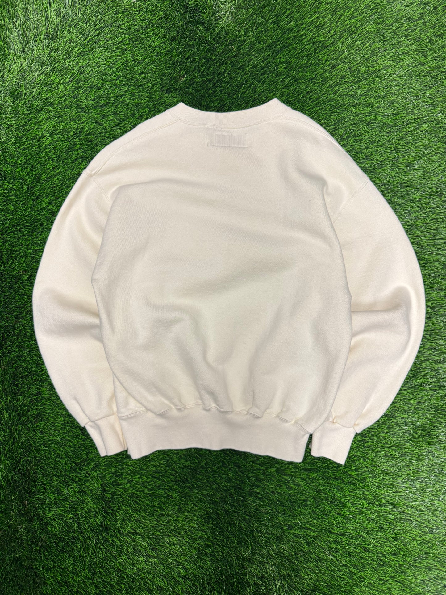 90s Illinois State University Vintage Russell Cream Crewneck (M)
