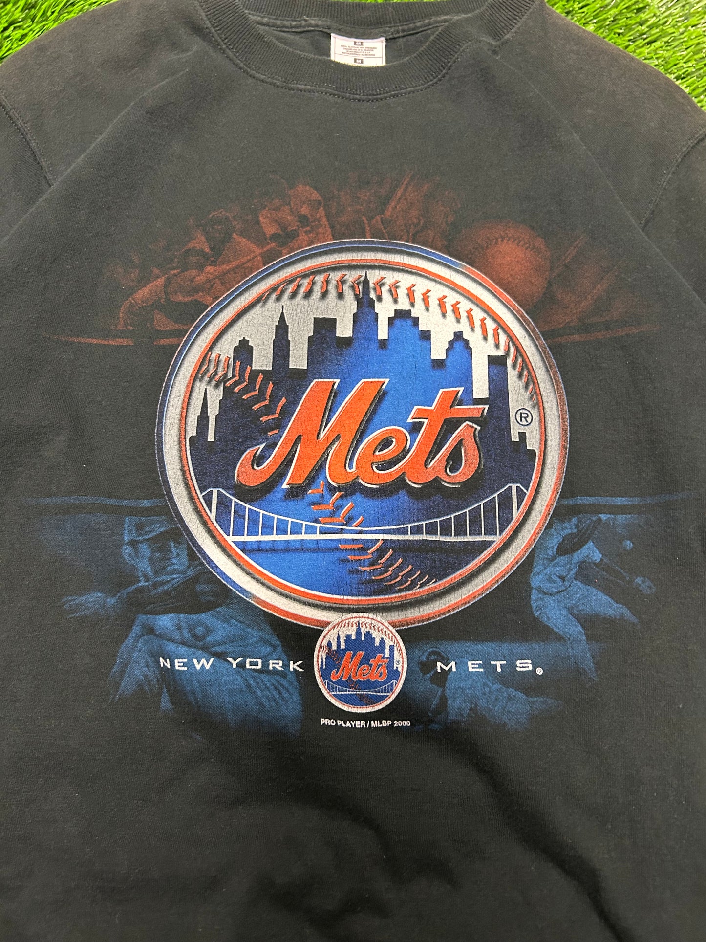 2000 New York Mets Big Logo Vintage MLB Graphic Tee (M)
