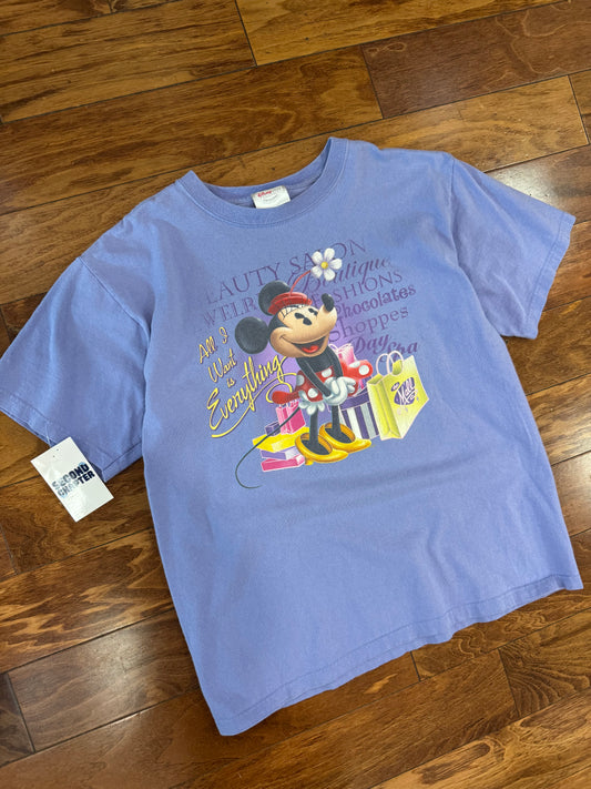 00s Disney Minnie Mouse Purple Tee (M)