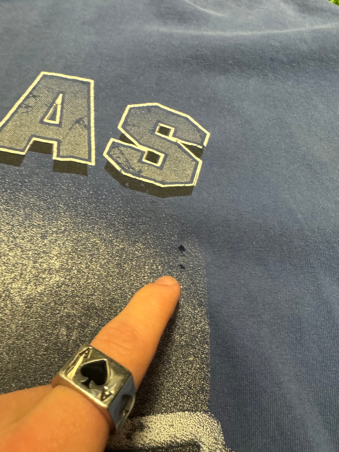 1998 Dallas Cowboys Vintage Riddell Distressed Helmet Tee (XL)