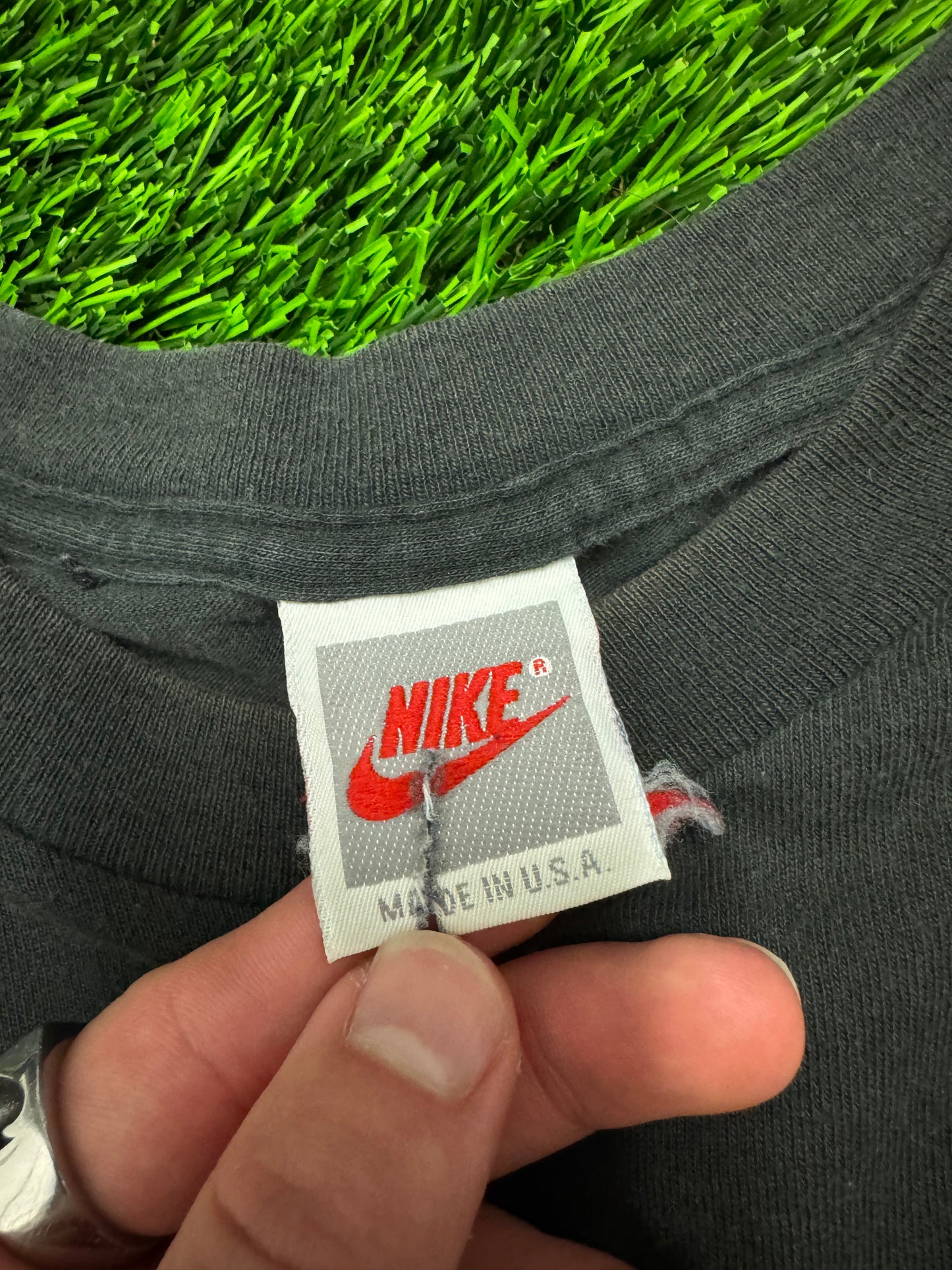 90s Vintage Nike Air Jordan "Single Greatest Player Of All Time" Stats Tee (M)
