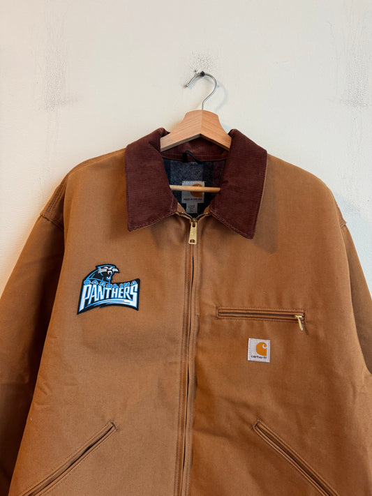2017 Carhartt Carolina Panthers Detriot Patched Jacket (XXL)