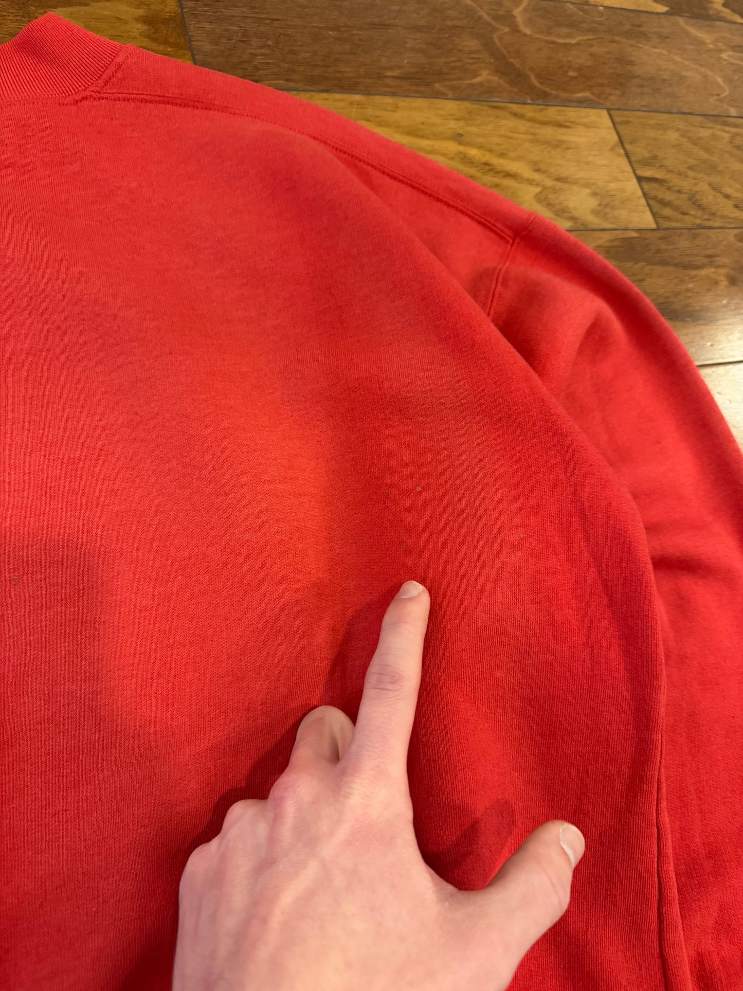 90s Nike Air Spell Out Red Vintage Crewneck (L)