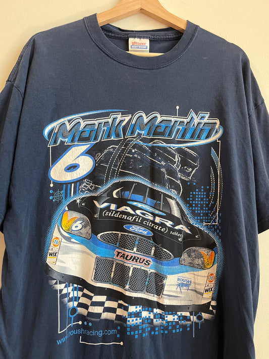 00s Mark Martin Viagra Graphic Nascar Tee (XL)