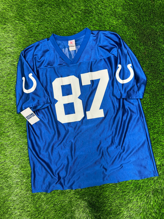 00s Indianapolis Colts Reggie Wayne #87 Vintage NFL Players Jersey (XXL)