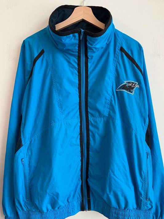90s Carolina Panthers Electric Blue Logo 7 Windbreaker (XL)