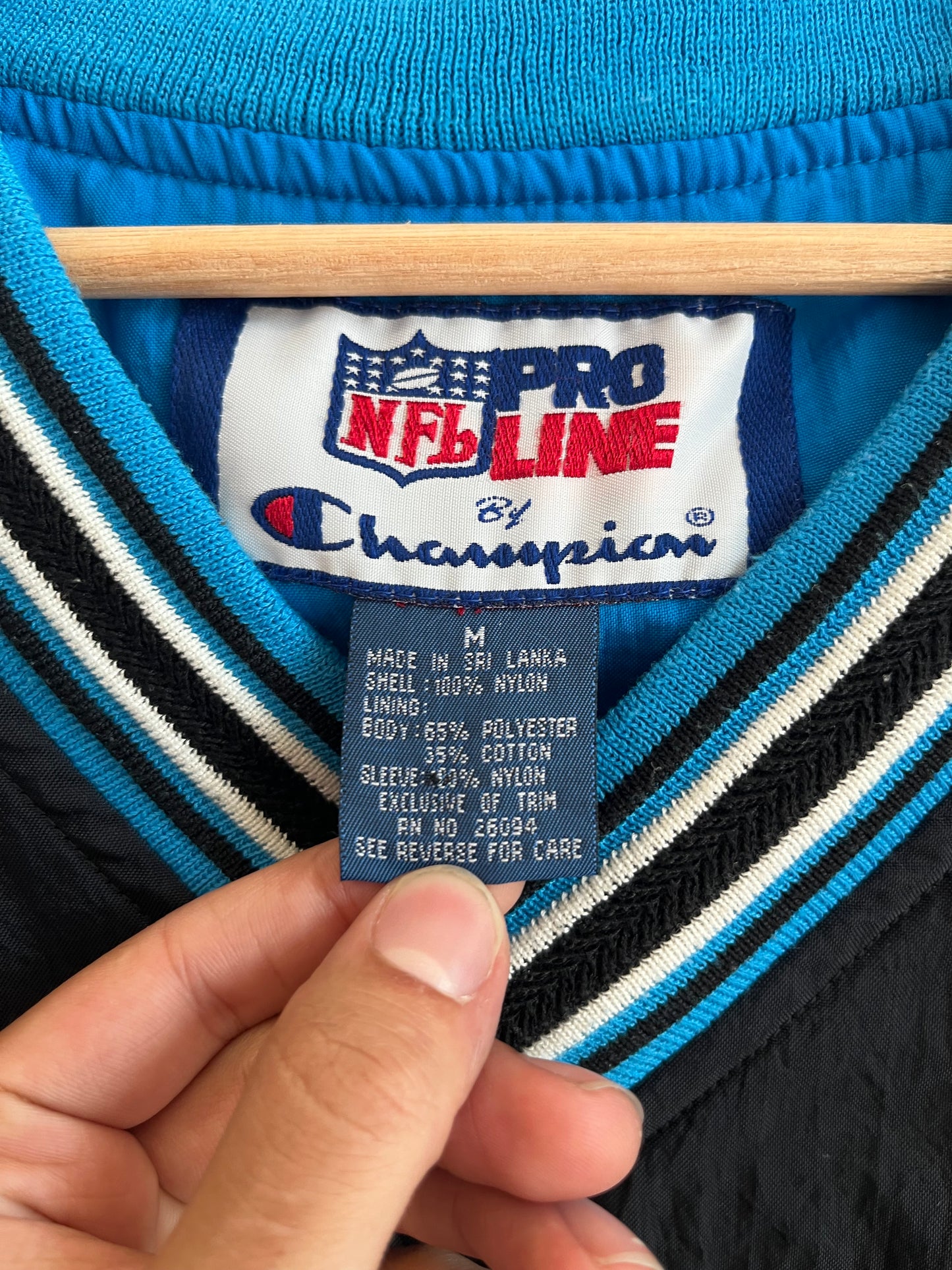 90s Carolina Panthers Vintage Champion Windbreaker (M)