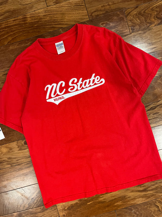 00s NC State Embroidered Tee (L)