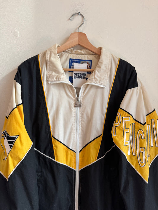 90s Pittsburgh Penguins Starter Embroidered Windbreaker (M)