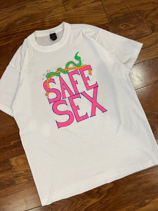 80s Safe Sex Parody Tee (M)