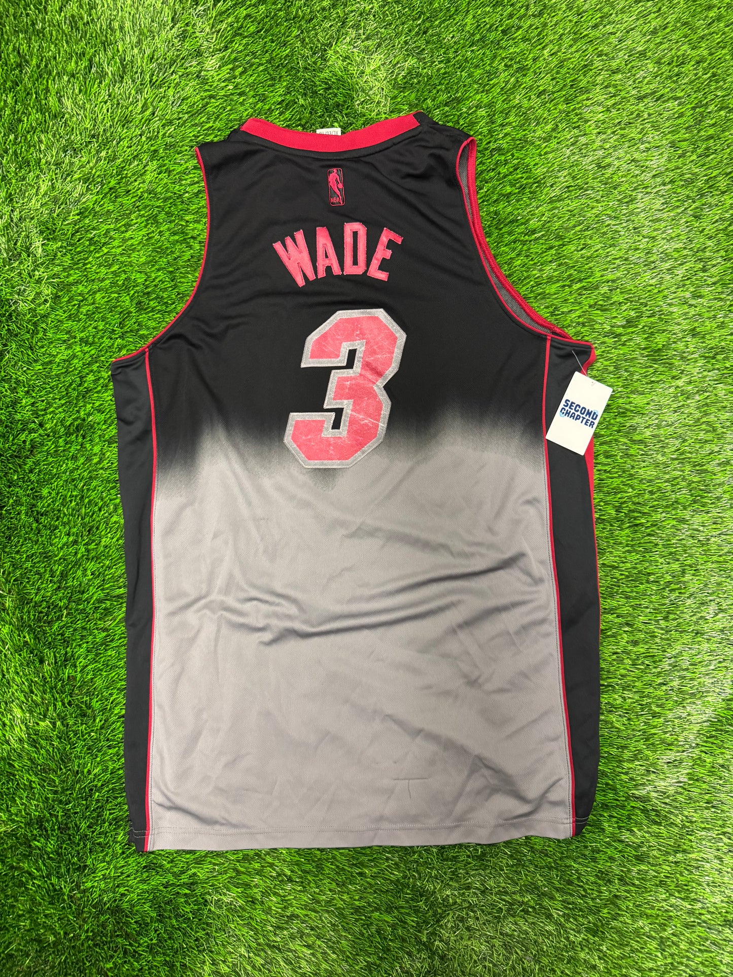 00s Miami Heat Adidas Limited Edition Dwayne Wade Fade Gradient NBA Jersey (XL)