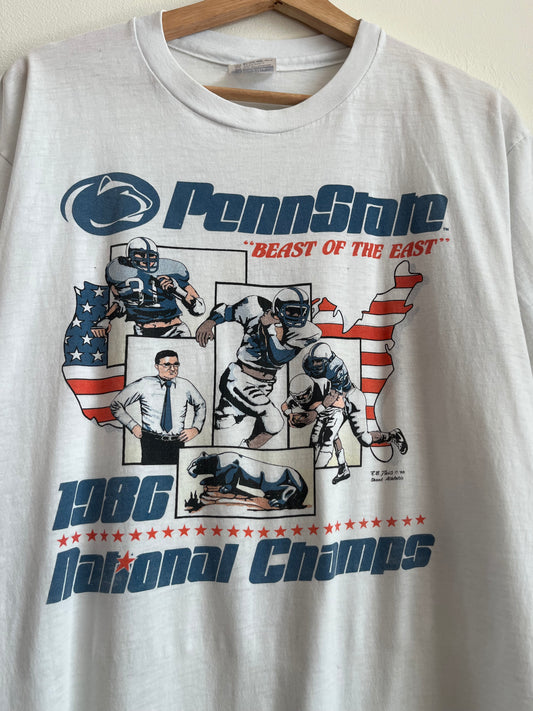 1986 Penn State "Beast Of The East" Tee (XL)