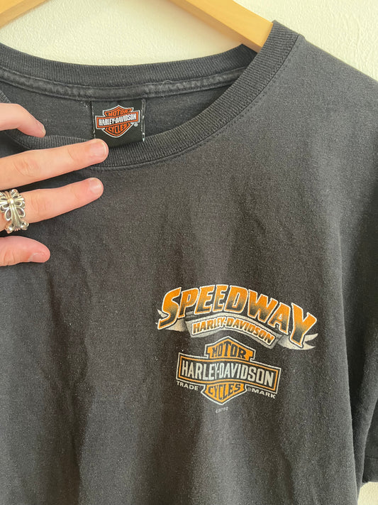 2017 Harley Davidson Concord Speedway Black Tee (L)
