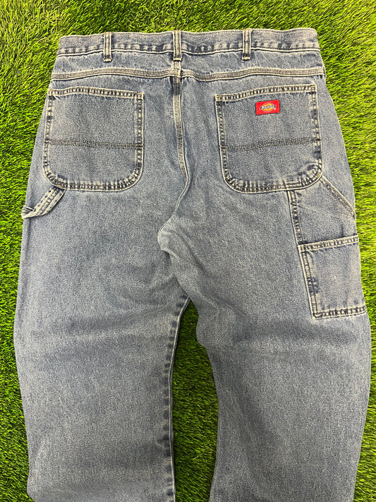 Dickies Carpenter Workwear Blue Jeans (38 x 32)