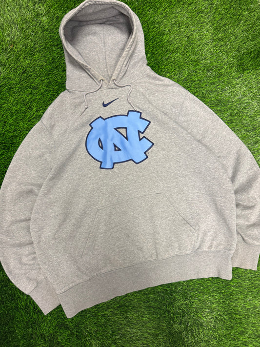00s University of North Carolina (UNC) Vintage Nike Center Swoosh Hoodie (XXL)