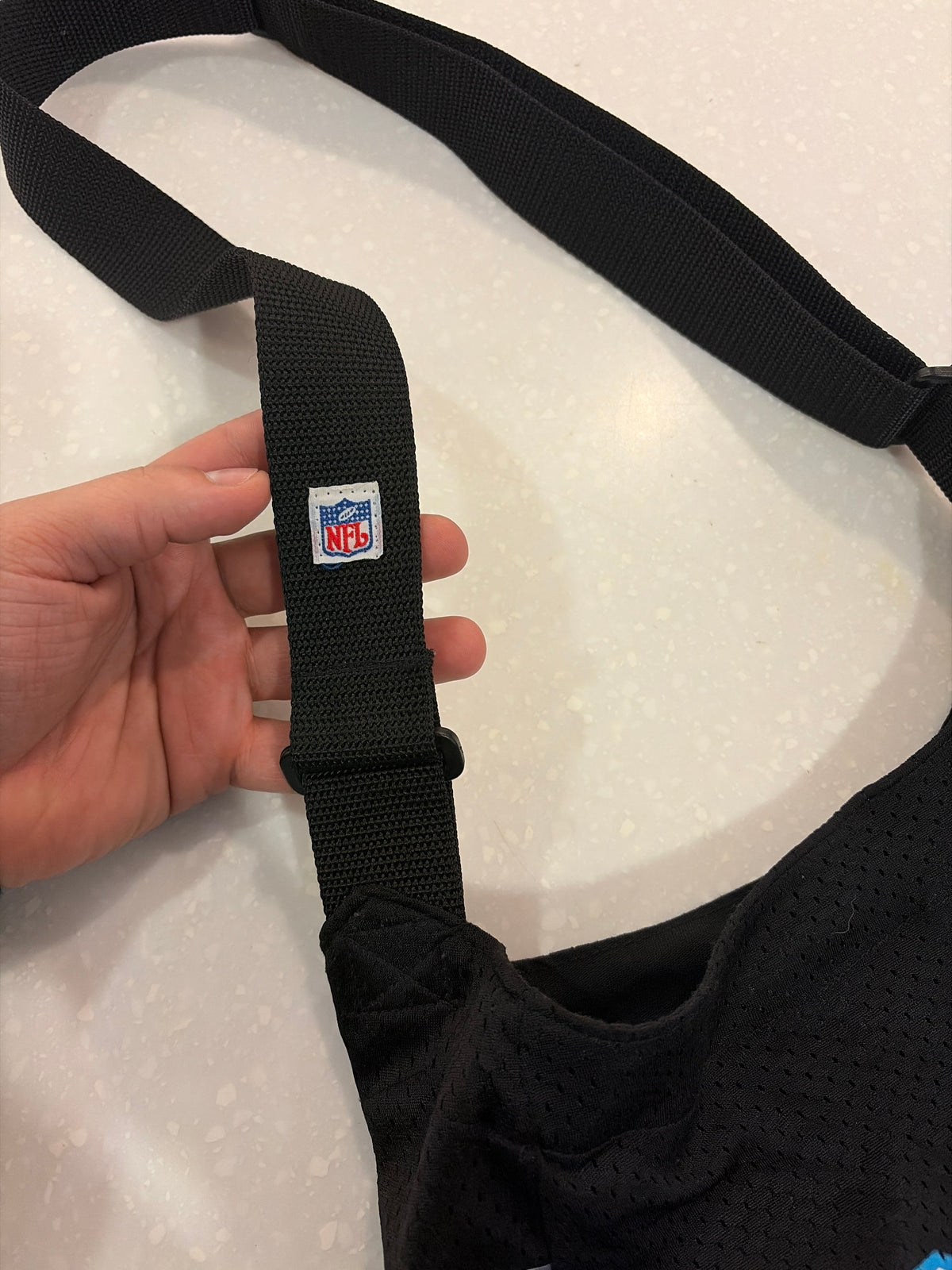 Carolina Panthers Football Jersey Crossbody Mesh Shoulder Bag