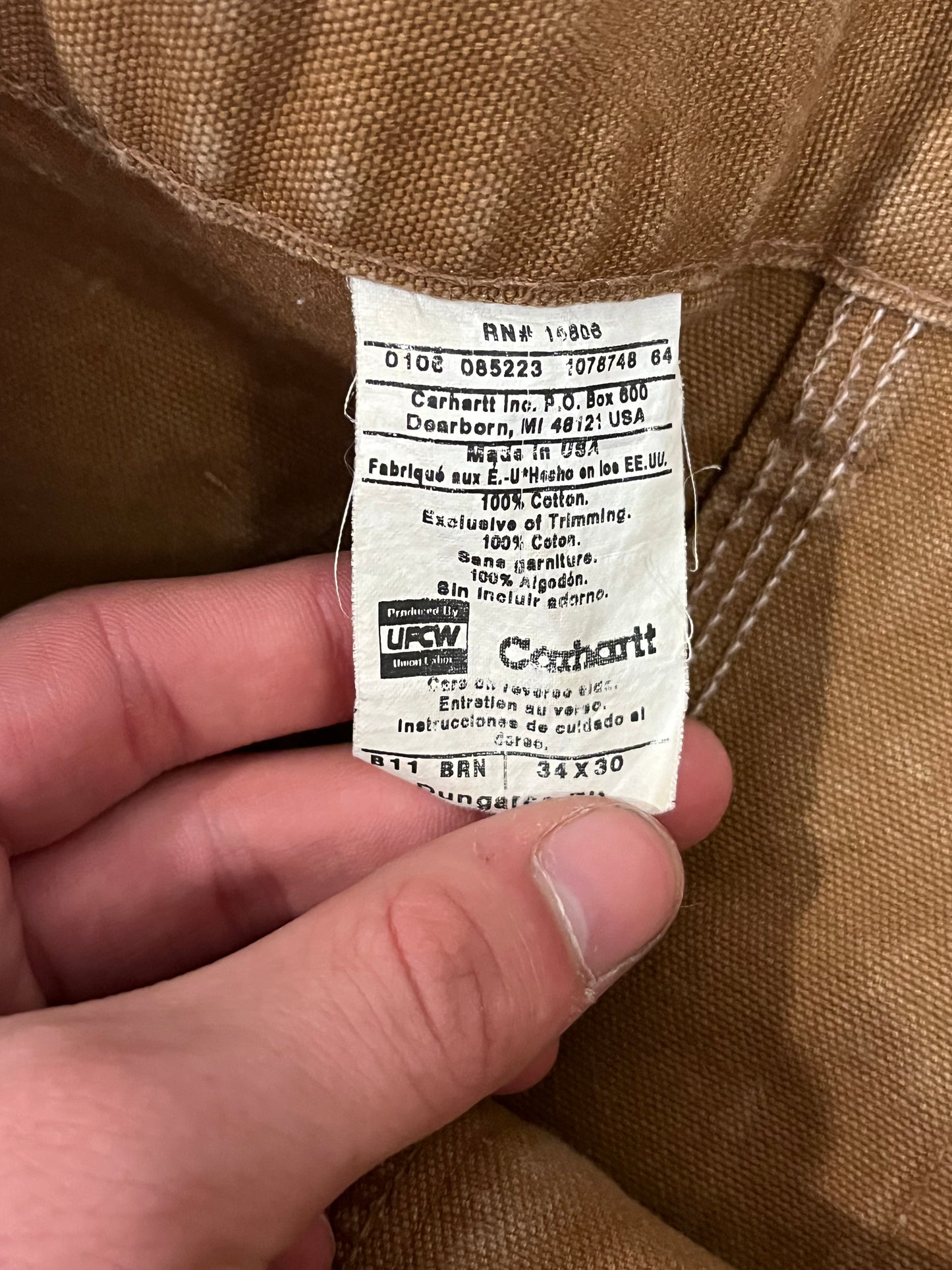 2006 Carhartt BRN Faded Carpenter Pants (34 x 30)