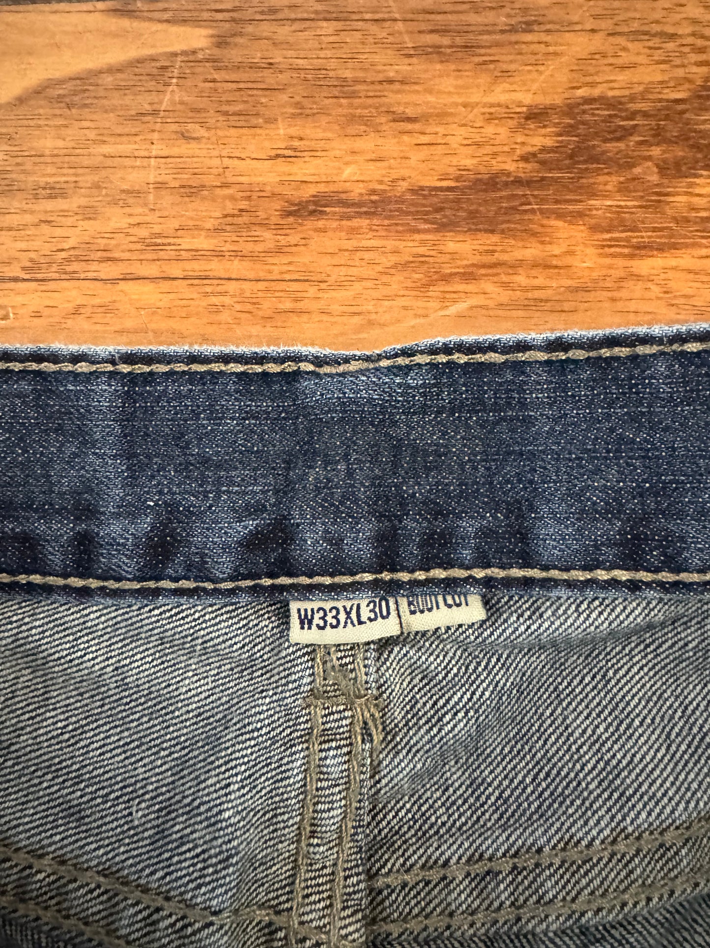 00s Flypaper Faded Dark Wash Bootcut Jeans (33 x 30)