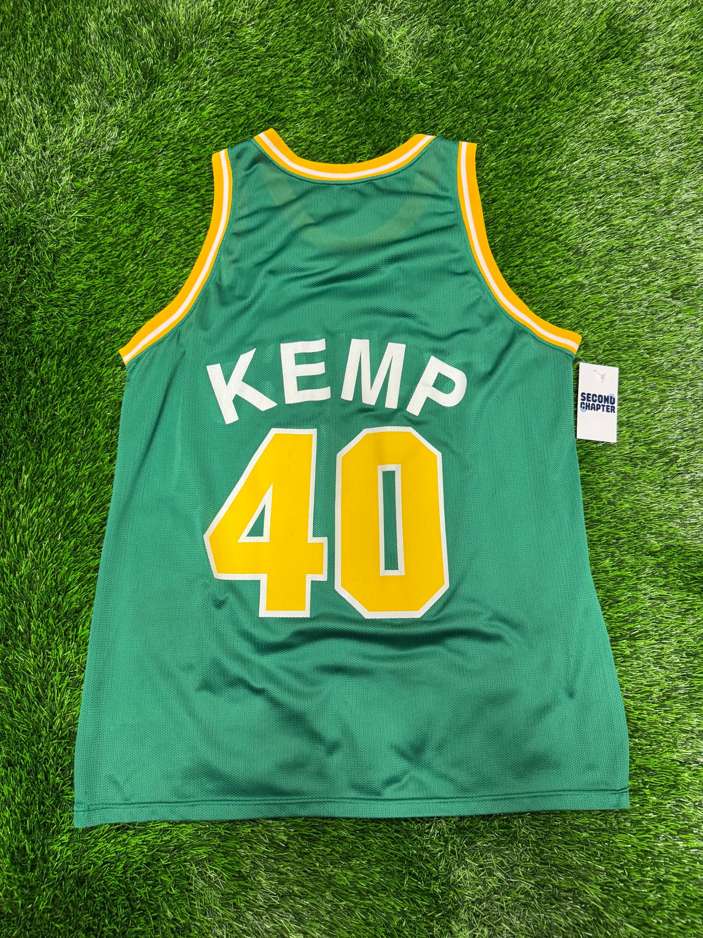 90s Seattle SuperSonics Shawn Kemp #40 Vintage NBA Jersey (L)