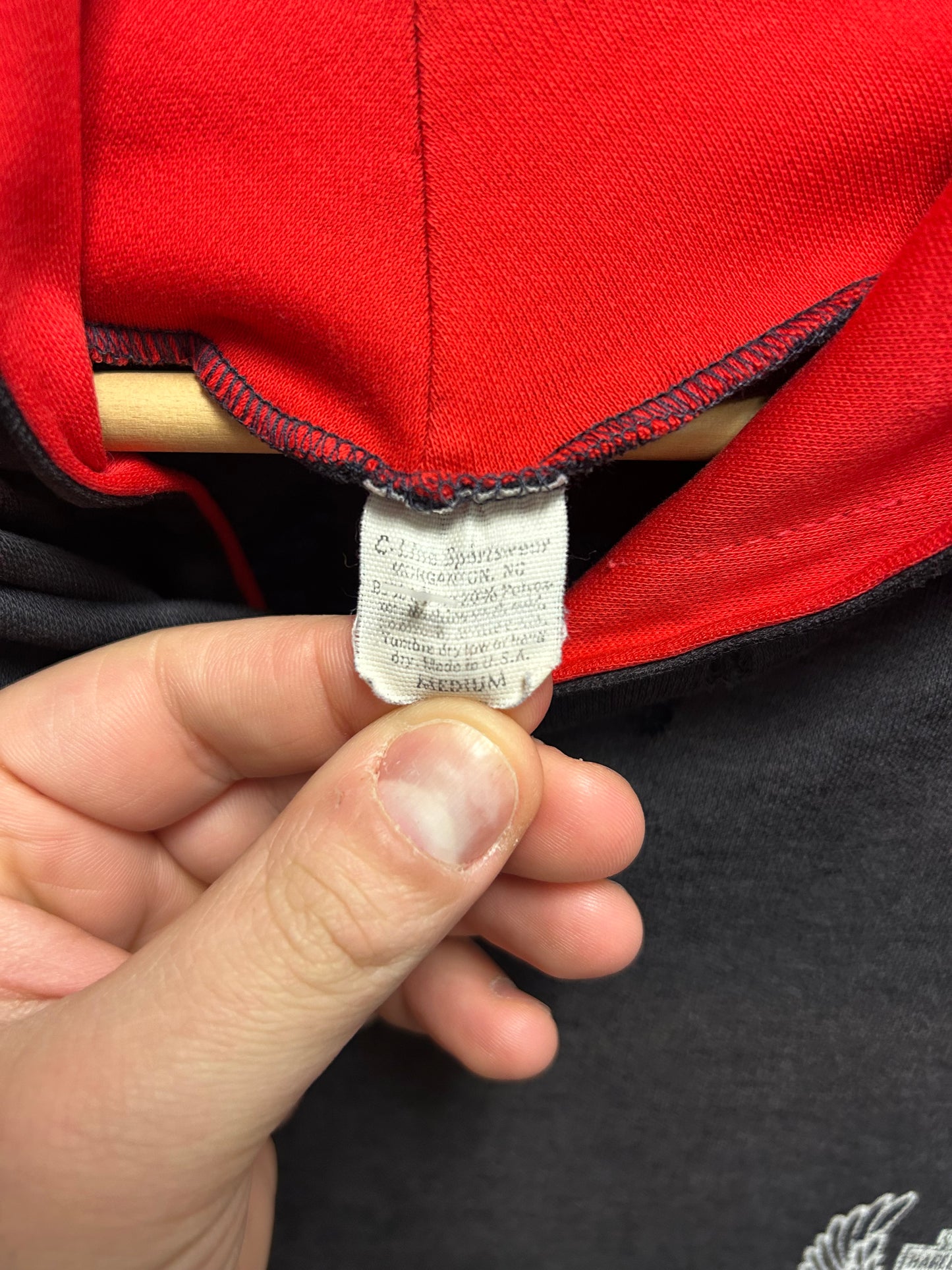 70s Harley Davidson Vintage Faded Distressed Grail Hoodie (M)