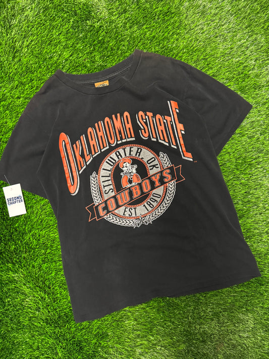 90s Oklahoma State Cowboys Graphic Vintage Nutmeg Tee (M)
