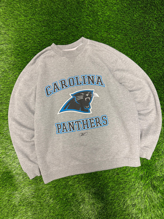 Carolina Panthers Reebok Spell Out Crewneck (L)