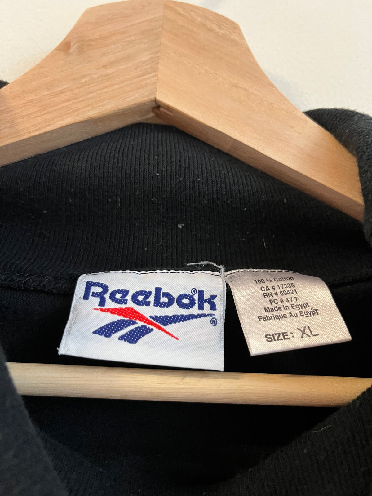 90s Carolina Panthers Reebok Black Turtle Neck (XL)
