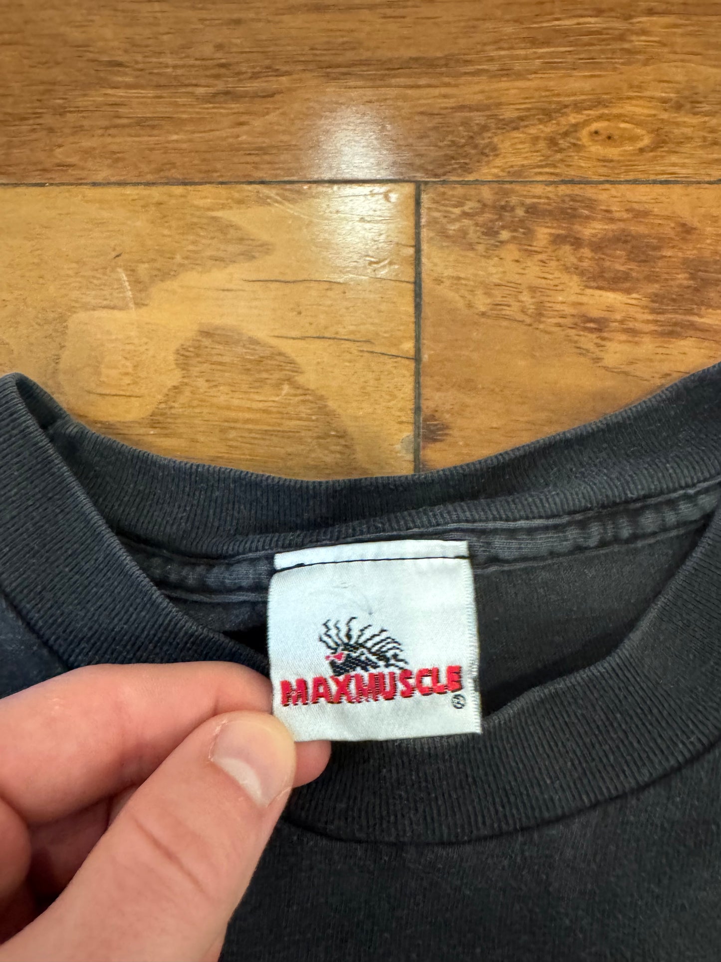 00s Max Muscle Cartoon Tee (L)