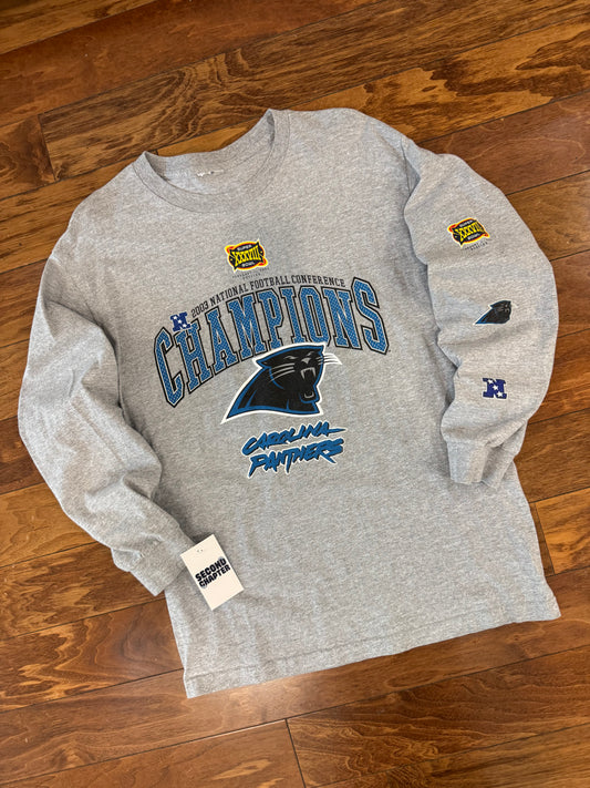 2003 Carolina Panthers Gray Long Sleeve Shirt (L)