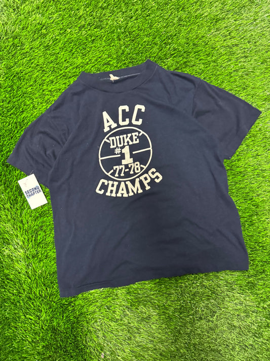 1978 Duke University NCAA Basketball Champions True Vintage Tee (M)