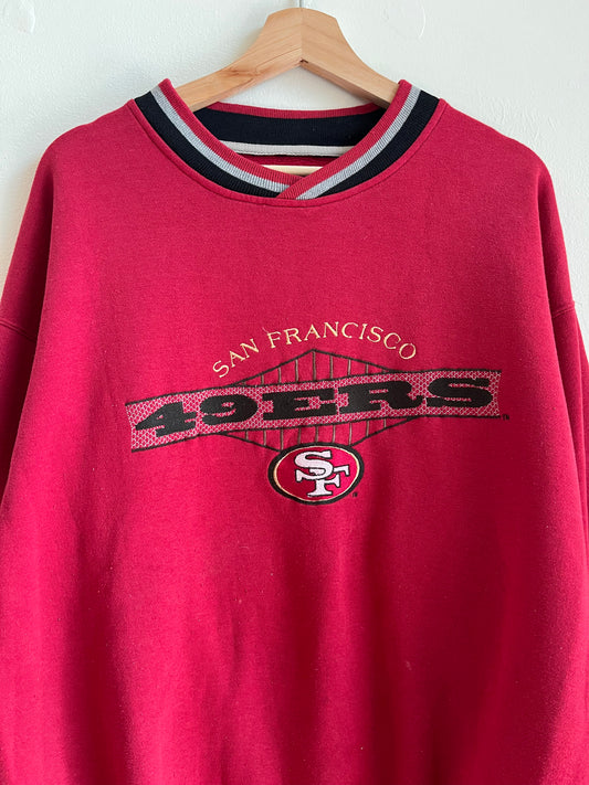 90s San Francisco 49ers Starter Embroidered Crewneck (XL)