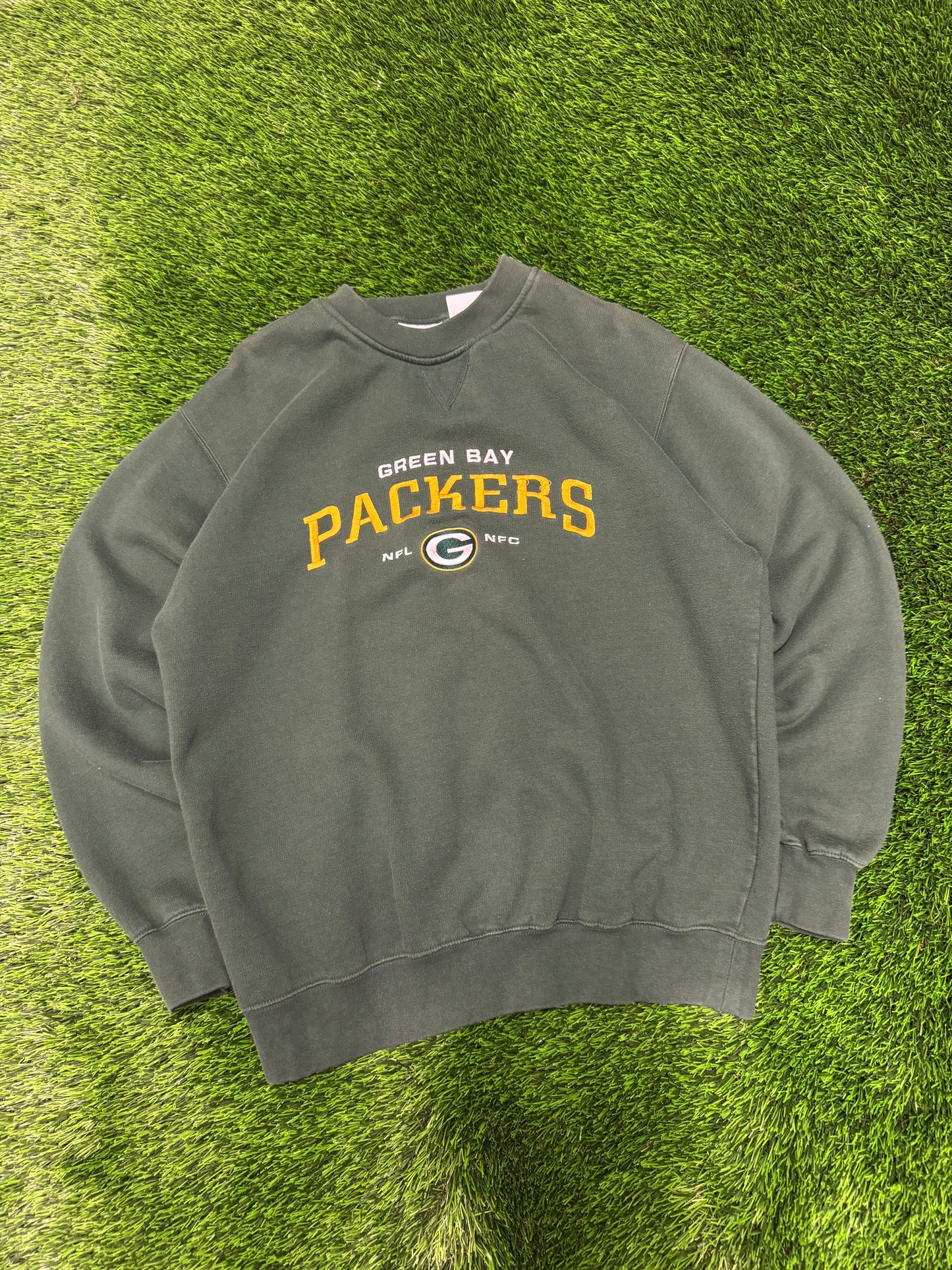 00s Green Bay Packers Embroidered Crewneck (L)