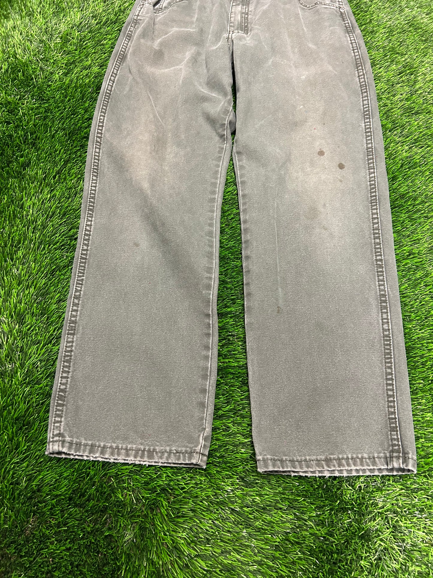 00s Dickies Olive Green Black Tab Workwear Pants (34 x 30)