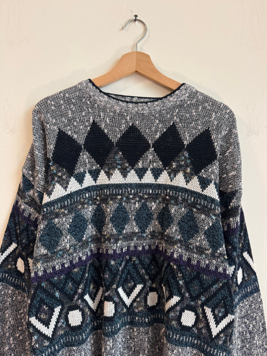 90s Impact Geometric Vintage Sweater (L)
