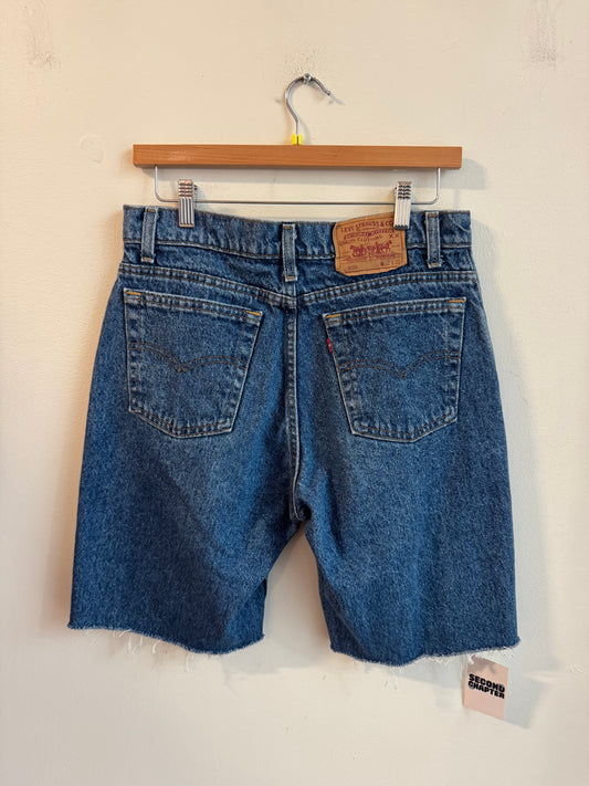 90s Levi's 550 XX Dark Wash Shorts (32)