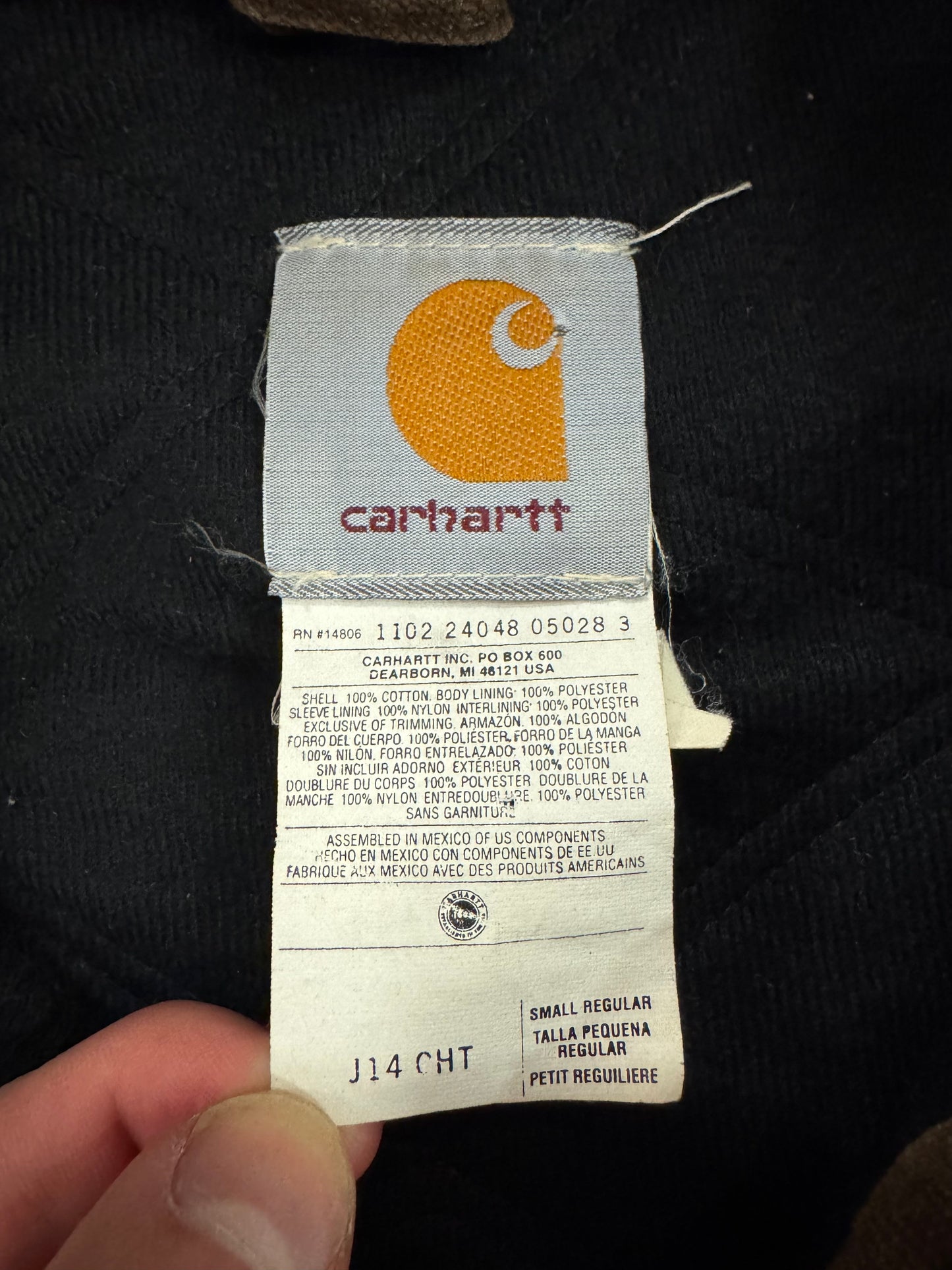 2002 Carhartt Santa Fe Mocha Jacket (S)