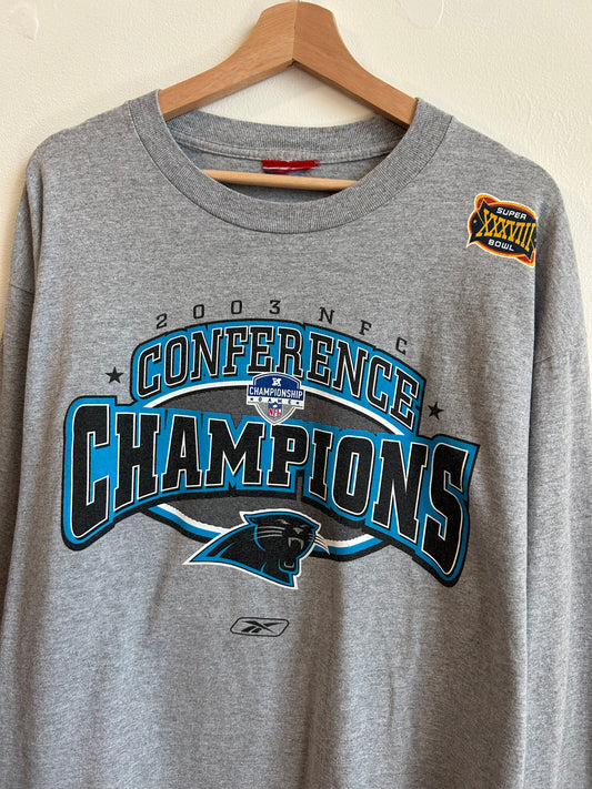 2003 Carolina Panthers Conference Champions Long-Sleeve Shirt (XL)