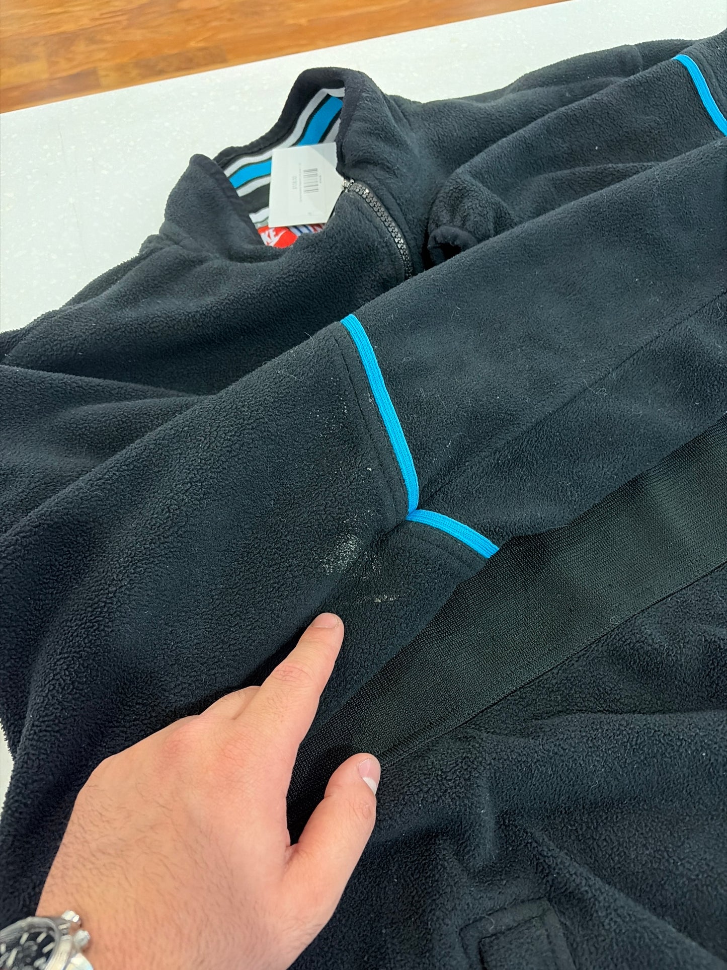 00s Carolina Panthers Nike Fleece Pro Line Jacket (L)