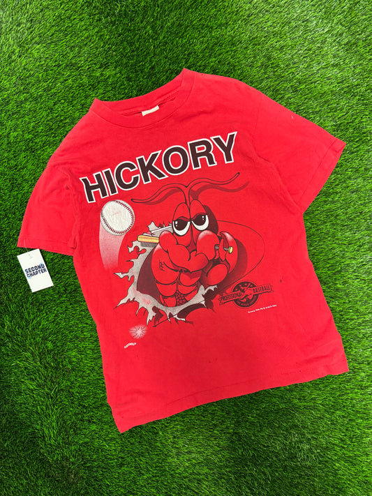 1994 Hickory Crawdads Minor League Breakthrough MLB Nutmeg Vintage Tee (L)