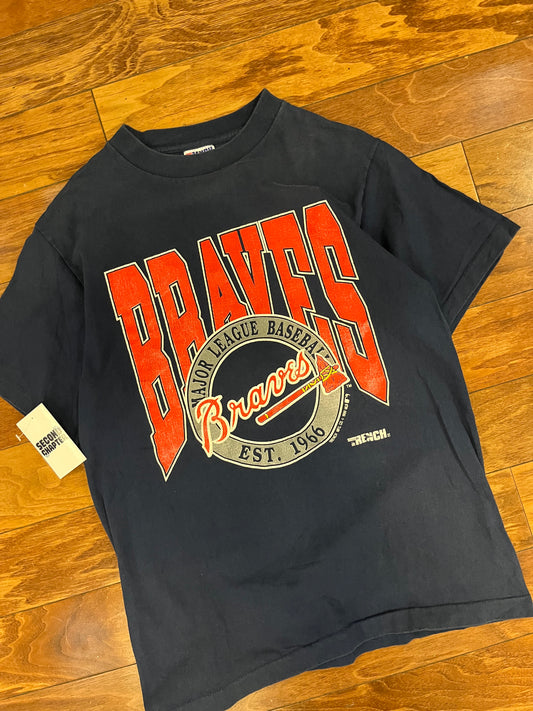 1990 Atlanta Braves Vintage MLB Trench Tee (L)