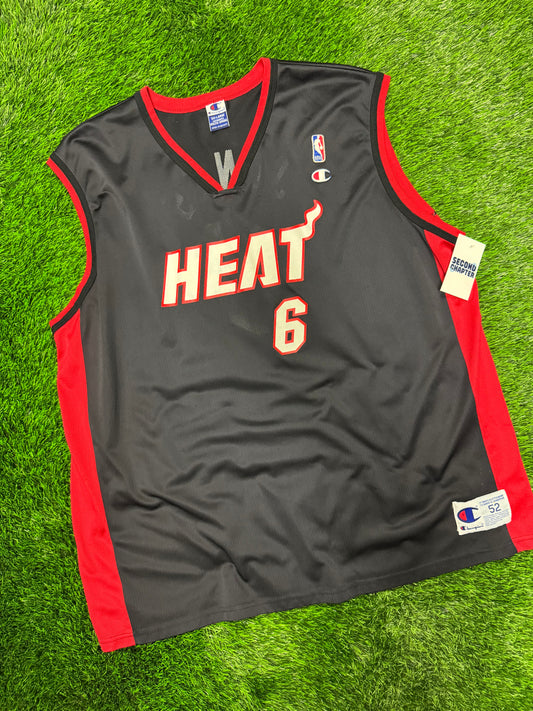 00s Miami Heat Eddie Jones #6 Vintage NBA Jersey (XXL)