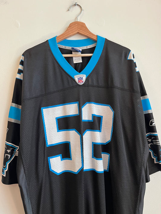 00s Carolina Panthers Jon Beason Reebok Home Jersey (XXL)