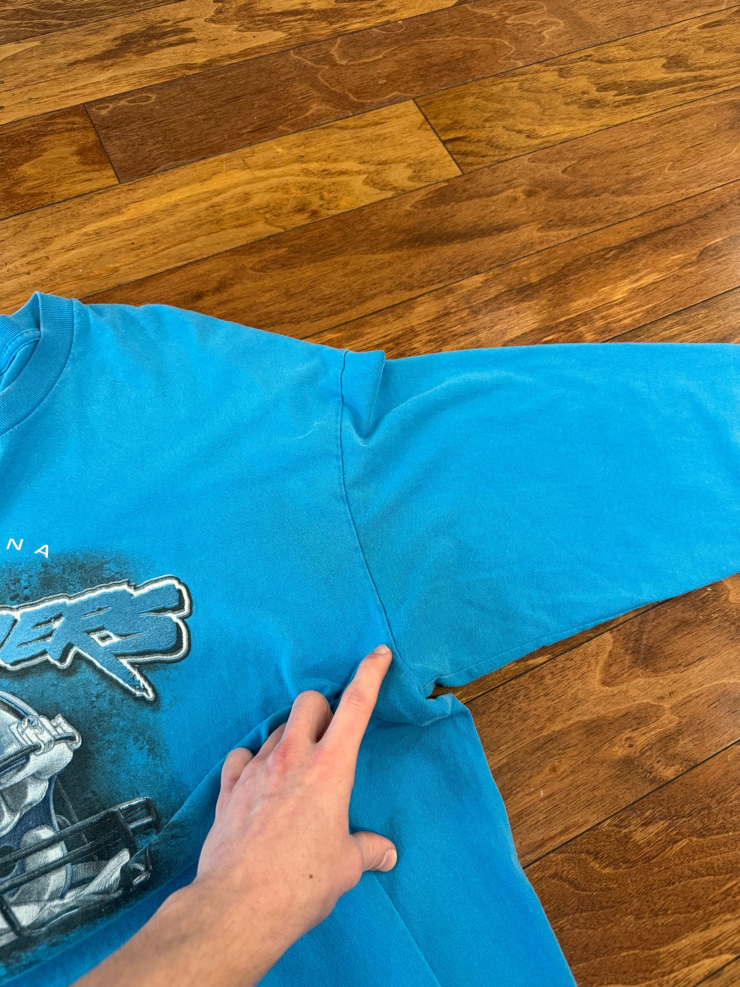 00s Carolina Panthers Long Sleeve Helmet Shirt (XXL)