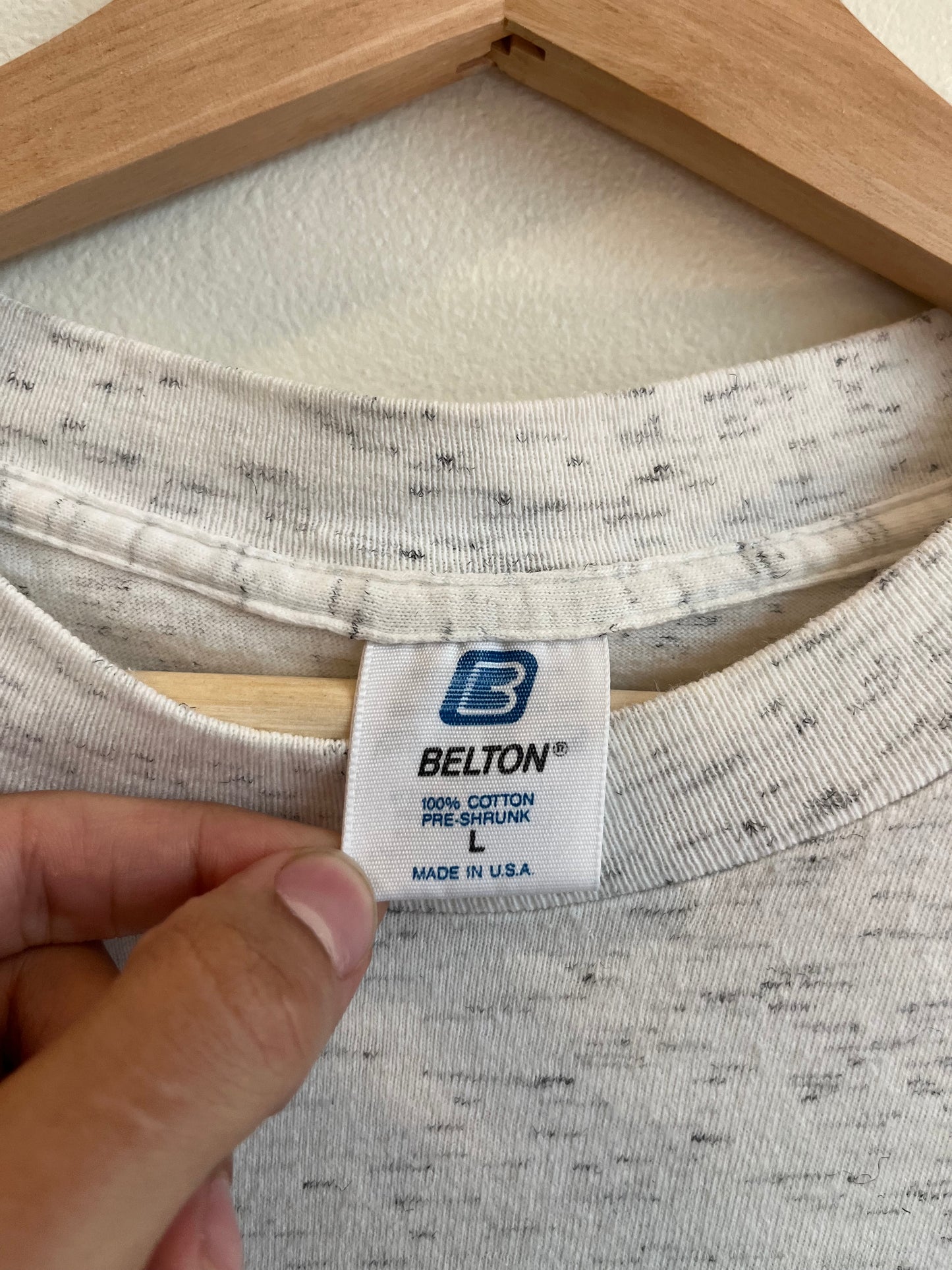 1993 Carolina Panthers NFL Grey Belton Tee (L)