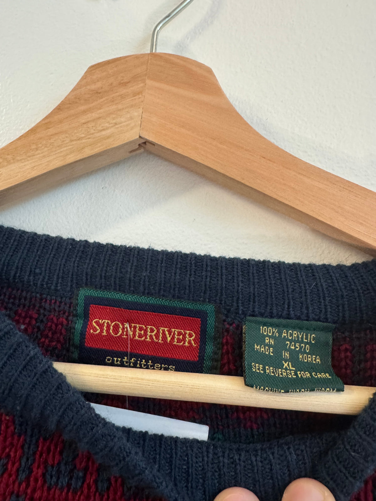 90s Stoneriver Striped Essential Sweater (XL)