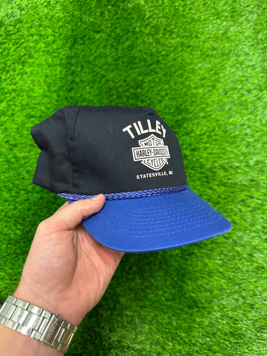 80s Harley Davidson Statesville, NC Tilley Hat (OS)