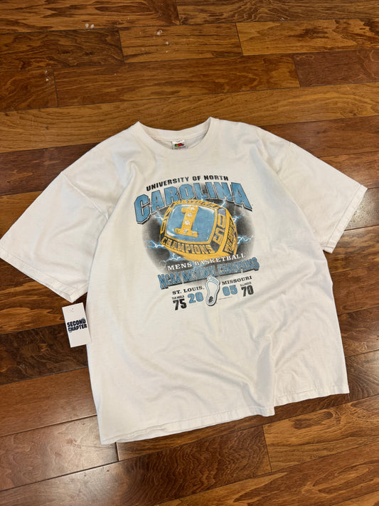 2005 UNC National Champs Lightning Rings Graphic Tee (XXL)