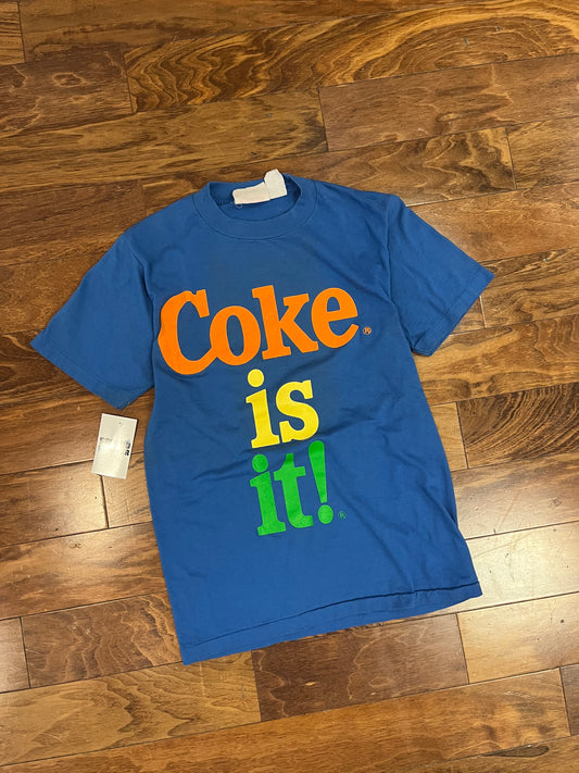 80s Coke Is It Graphic Tee (M)